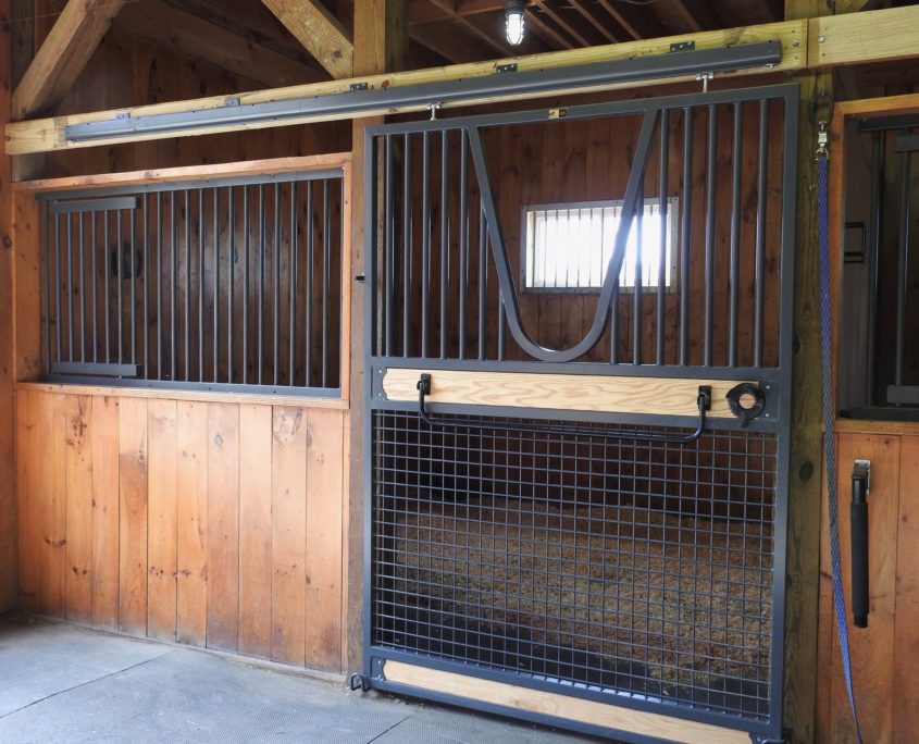 photo of barn stalls at Trinity Equestrian Center